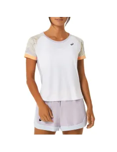 T-Shirt Asics Women Court Graphic Ss Top 2042A258 Frau